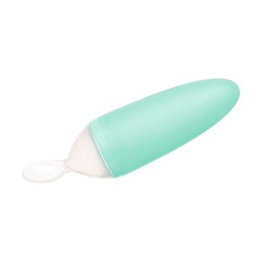 Boon SQUIRT Silicone Food Dispensing Spoon in Mint. View a larger version of this product image.