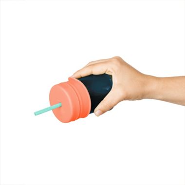 Boon SNUG Straw 7-Piece Silicone Straws, Lids &amp; Cup Set in Mint. View a larger version of this product image.