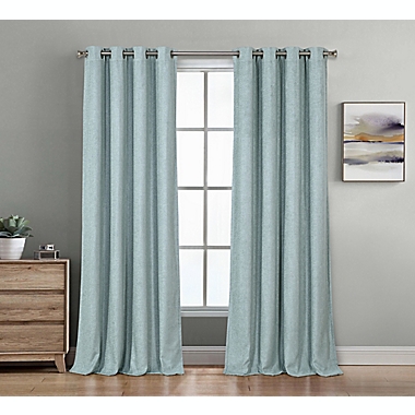 Therapedic&reg; Baldwin 63-Inch Grommet 100% Blackout Window Curtain Panel in Spa Blue (Single). View a larger version of this product image.