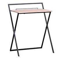 Folding 25 W x 17.51 D x 30.9 Inch H 100 lb. Weight Capacity Desk (Light Oak)