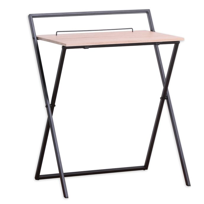 Folding Desk in Grey Bed Bath and Beyond Canada