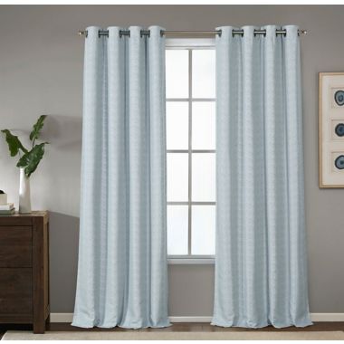 Therapedic&reg; Conway 95-Inch Grommet 100% Blackout Window Curtain Panel in Blue (Single). View a larger version of this product image.