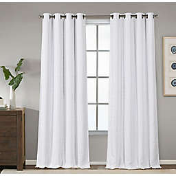 Therapedic® Conway 108-Inch Grommet 100% Blackout Window Curtain Panel in White (Single)