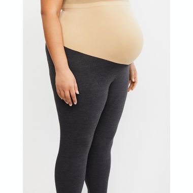 Motherhood Maternity&reg; 3X Essential Stretch Secret Fit Maternity Leggings in Grey. View a larger version of this product image.