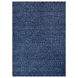 Blue Tile Tufted Rug