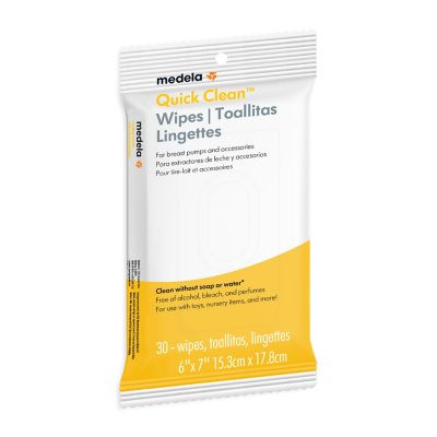 Medela 30-Count Quick Clean Wipes White