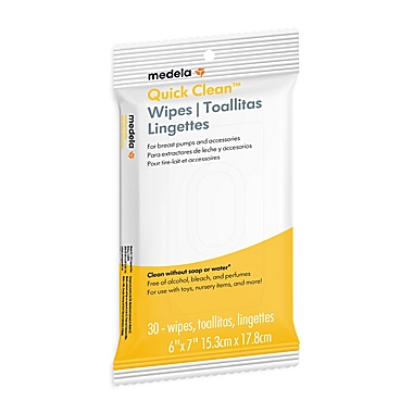 Medela&reg; 30-Count Quick Clean&trade; Wipes. View a larger version of this product image.