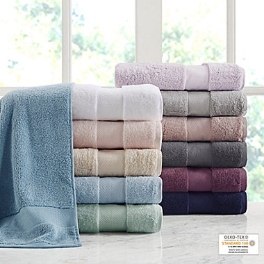 Madison Park Signature Turkish Cotton 6-Piece Bath Towel Set in Taupe. View a larger version of this product image.