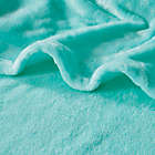Alternate image 2 for Intelligent Design Microlight Plush Throw Blanket in Aqua