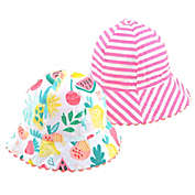 Addie &amp; Tate Generic Reversible Bucket Hat in Fruit/Pink Stripe