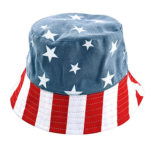 Alternate image 1 for Generic Toddler Bucket Hat in Red/White/Blue