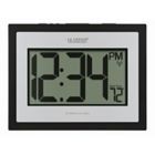 Alternate image 0 for La Crosse Technology Atomic Digital Wall Clock with Indoor Temperature