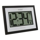 Alternate image 9 for La Crosse Technology Atomic Digital Wall Clock with Indoor Temperature