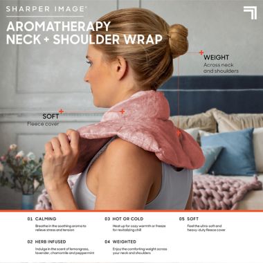 Sharper Image&reg; Hot and Cold Herbal Aromatherapy Neck and Shoulder Wrap. View a larger version of this product image.