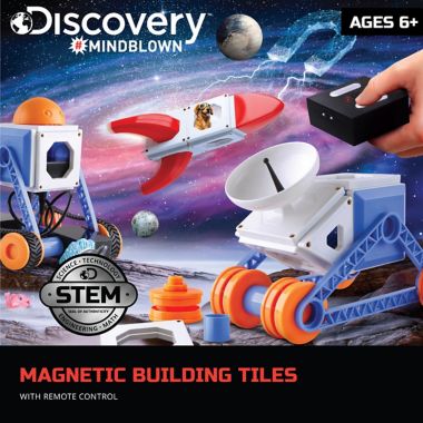 Discovery #Mindblown 34-Piece Magnetic Tiles Building Set with Remote Control. View a larger version of this product image.