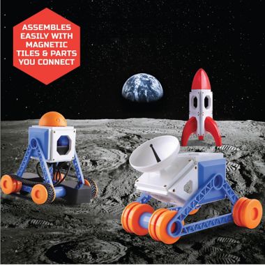 Discovery #Mindblown 34-Piece Magnetic Tiles Building Set with Remote Control. View a larger version of this product image.