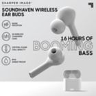 Alternate image 3 for Sharper Image&reg; Earbuds Headphones in White