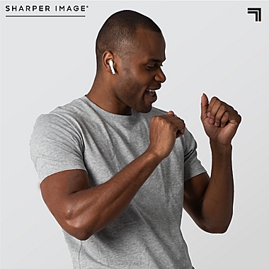 Sharper Image&reg; Earbuds Headphones in White. View a larger version of this product image.