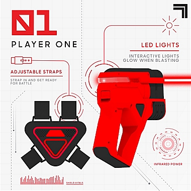 Sharper Image&reg; Laser Tag Gun Blaster and Vest Armor Set. View a larger version of this product image.