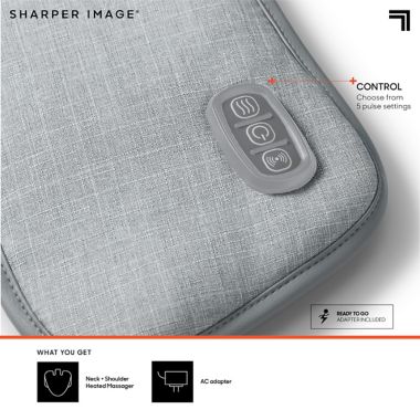 Sharper Image&reg; Pain Relief Heated Neck Wrap Massager. View a larger version of this product image.