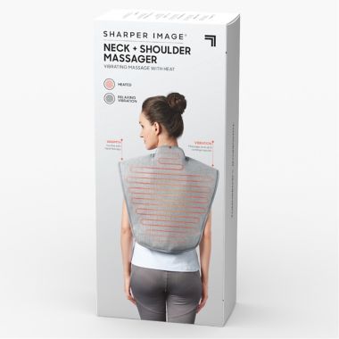 Sharper Image&reg; Pain Relief Heated Neck Wrap Massager. View a larger version of this product image.