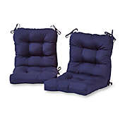 Greendale Home Fashions Solid Outdoor Seat/Back Cushions (Set of 2)