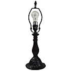 Alternate image 3 for 19-Inch Tiffany Style Floral Table Lamp with Glass Shade