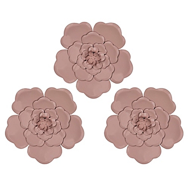 Stratton Home Décor Metal Flowers 8 Inch X Wall Art In Pink Set Of 3 Bed Bath And Beyond Canada - Stratton Home Decor Flower Metal And Wooden Box