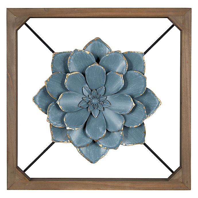 Stratton Home D Eacute Cor 3d Floating Flower 15 8 Inch X Wall Decor In Blue Bed Bath Beyond - Stratton Home Decor Flower Wall Art