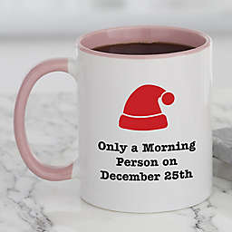 Choose Your Own Icon Christmas Mug in Pink