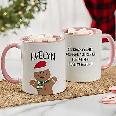 Baking Spirits Bright Christmas Mug in Pink. View a larger version of this product image.