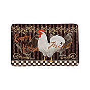 Country Rooster Anti-Fatigue Multicolor Kitchen Mat