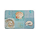 Alternate image 0 for Sea Shells 22&quot; x 35&quot; Anti-Fatigue Kitchen Mat in Blue/Multi