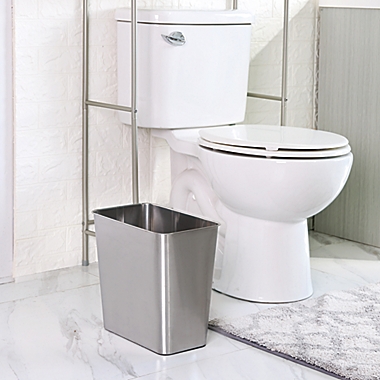 Simply Essential&trade; Stainless Steel Wastebasket. View a larger version of this product image.