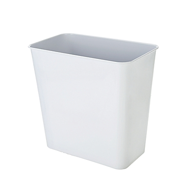 Simply Essential&trade; Stainless Steel Wastebasket in White. View a larger version of this product image.