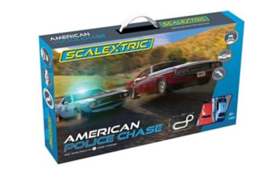 Scalextric American Police Chase Javelin Challenger Car Racing Set