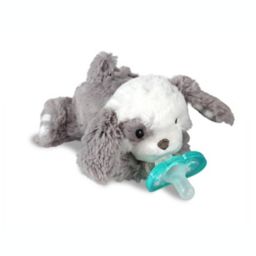 RaZbaby® RaZbuddy Puppy Pacifer Holder with Removable JollyPop Pacifier