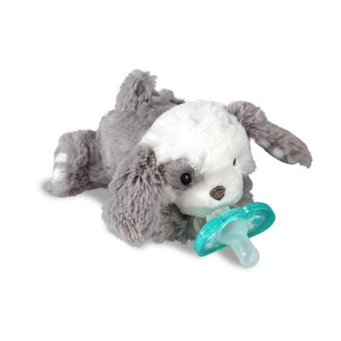RaZbaby&reg; RaZbuddy Puppy Pacifer Holder with Removable JollyPop Pacifier. View a larger version of this product image.