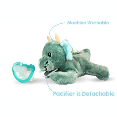 RaZbaby&reg; RaZbuddy Dragon Pacifer Holder with Removable JollyPop Pacifier. View a larger version of this product image.