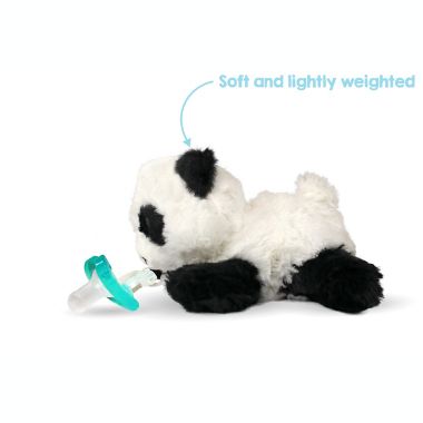 RaZbaby&reg; RaZbuddy Panda Pacifer Holder with Removable JollyPop Pacifier. View a larger version of this product image.