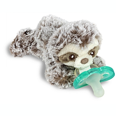 RaZbaby&reg; RaZbuddy Sloth Pacifer Holder with Removable JollyPop Pacifier. View a larger version of this product image.