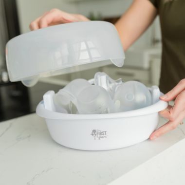 The First Years Steam Microwave Sterilizer in Grey. View a larger version of this product image.
