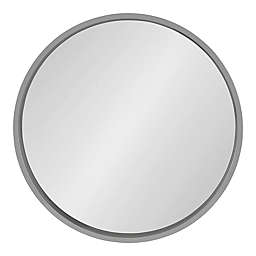 Kate and Laurel® Travis 25.6-Inch Round Wall Mirror in Grey