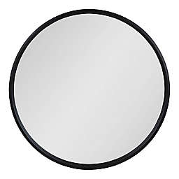 Kate and Laurel® Travis 31.5-Inch Round Wall Mirror in Black