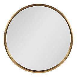 Kate and Laurel® Travis 31.5-Inch Round Wall Mirror in Gold