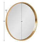 Alternate image 5 for Kate and Laurel&reg; Travis 31.5-Inch Round Wall Mirror in Gold