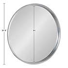 Alternate image 6 for Kate and Laurel&reg; Travis 31.5-Inch Round Wall Mirror in Silver