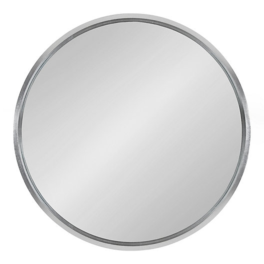 Alternate image 1 for Kate and Laurel® Travis 31.5-Inch Round Wall Mirror in Silver