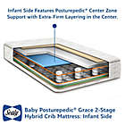 Alternate image 3 for Sealy&reg; Baby Posturepedic Grace 2-Stage Crib and Toddler Mattress<br />