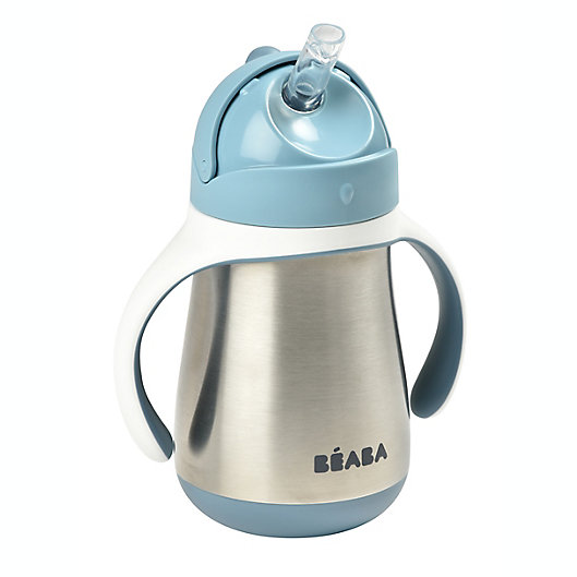 Alternate image 1 for BEABA® 8.5 oz. Stainless Steel Straw Sippy Cup